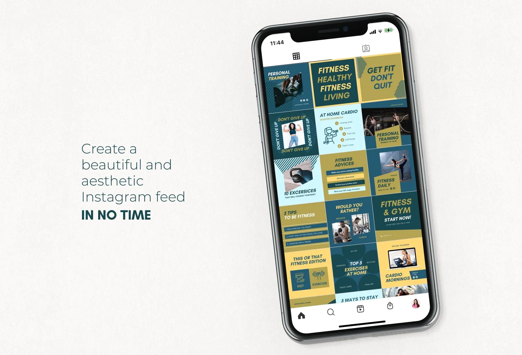 30 Fitness Instagram Post Canva Templates V2