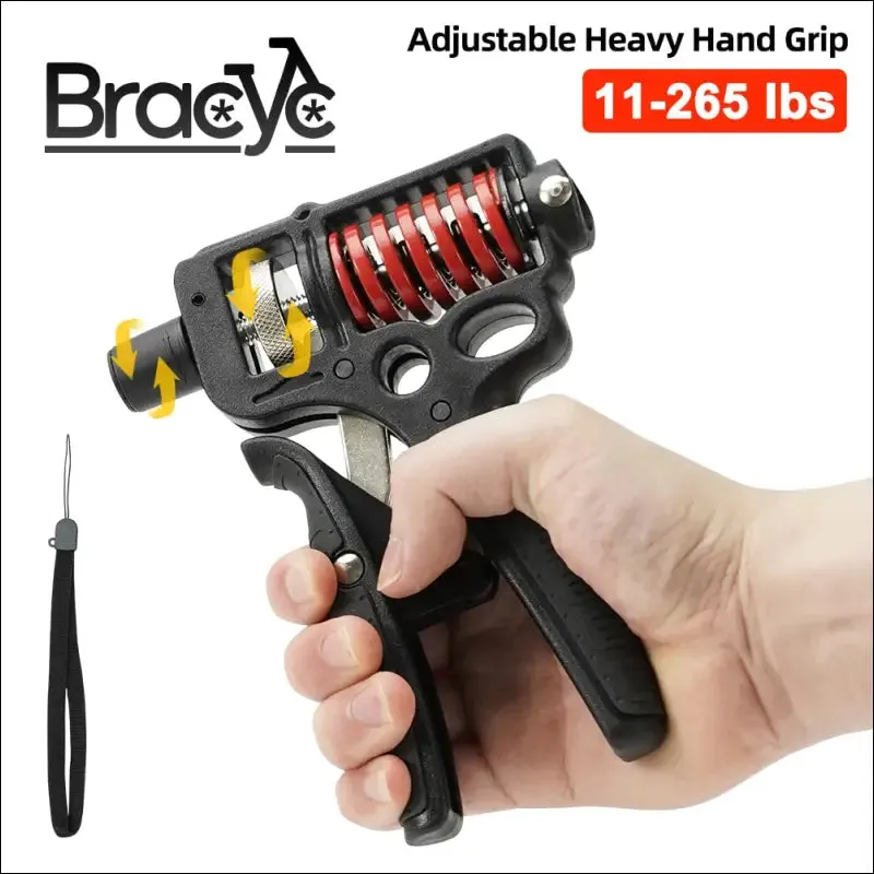 5-120kg adjustable heavy hand grip strengthener finger expander arm wrist forearm trainers fitness