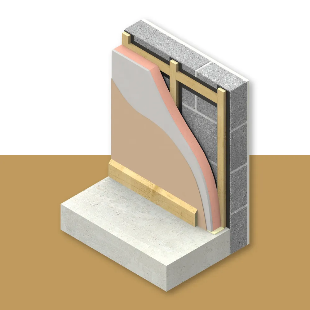 57.5mm Kingspan Kooltherm K118 Insulated Plasterboard (2400x1200mm) - Pack of 14