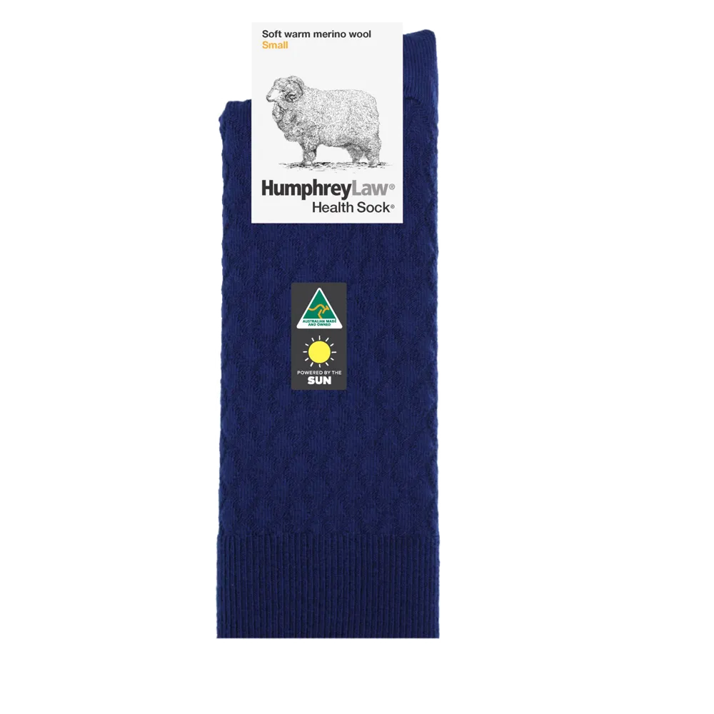 95% Fine Merino Wool Quilted Ladies Health Sock