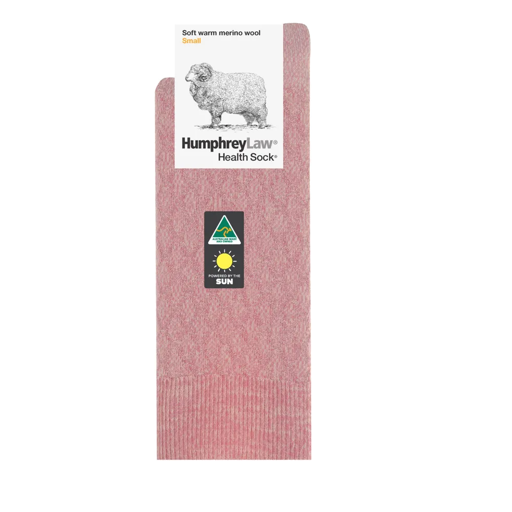 95% Fine Merino Wool Quilted Ladies Health Sock