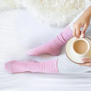 95% Fine Merino Wool Quilted Ladies Health Sock