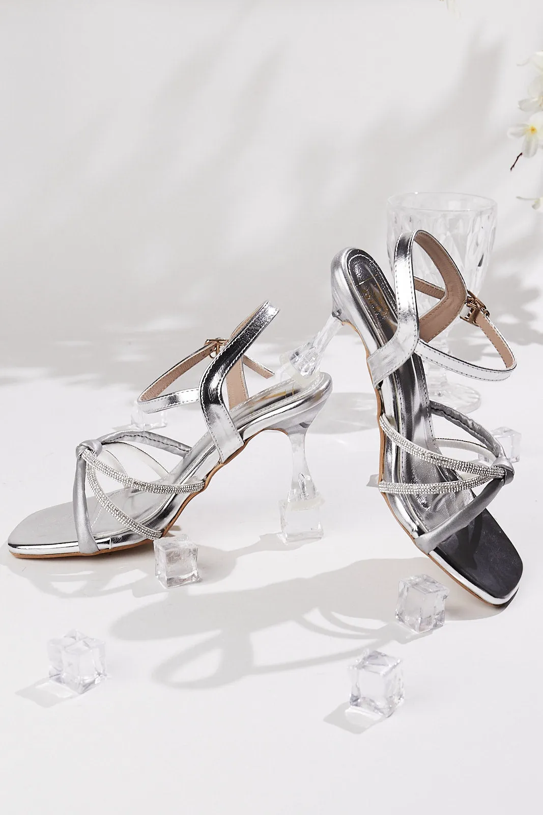 Amanda Silver Heels