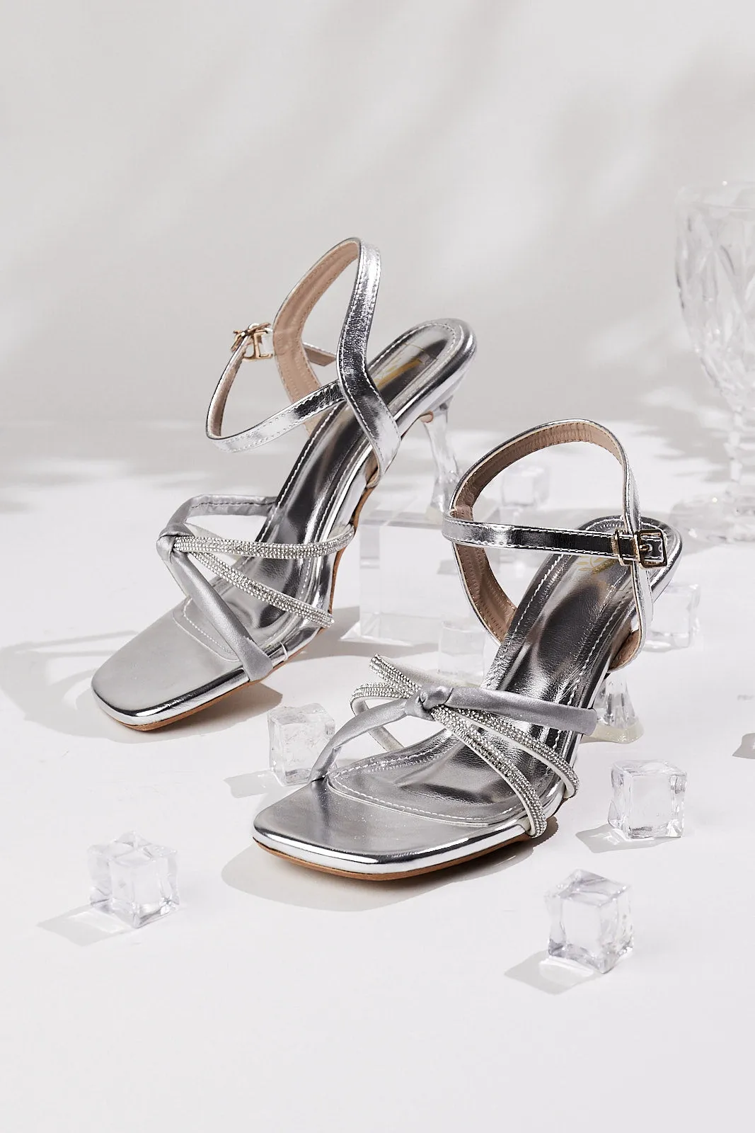 Amanda Silver Heels