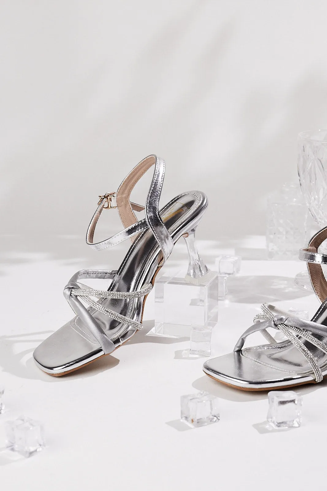 Amanda Silver Heels