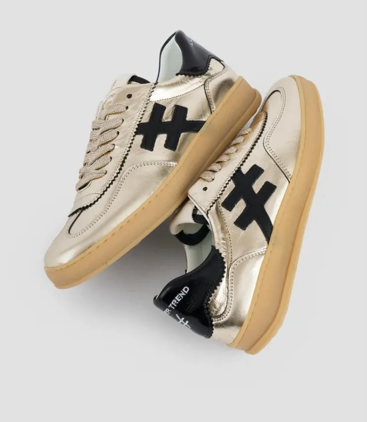 ANOTHER TREND - A032M343 Gold Metallic Trainer