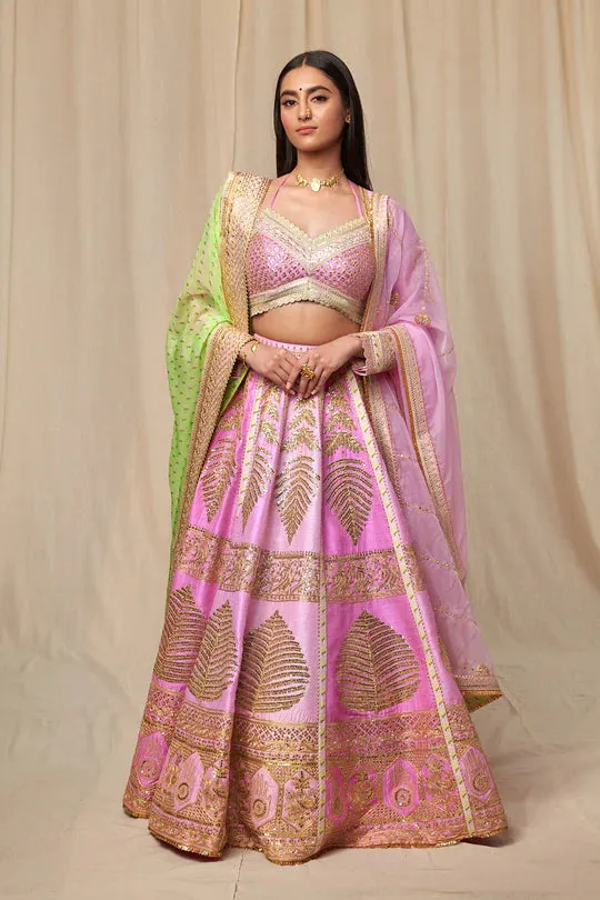 Barfi Pink ‘Paan-Patti’ lehenga