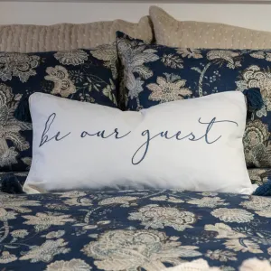 Be Our Guest Pillow - White