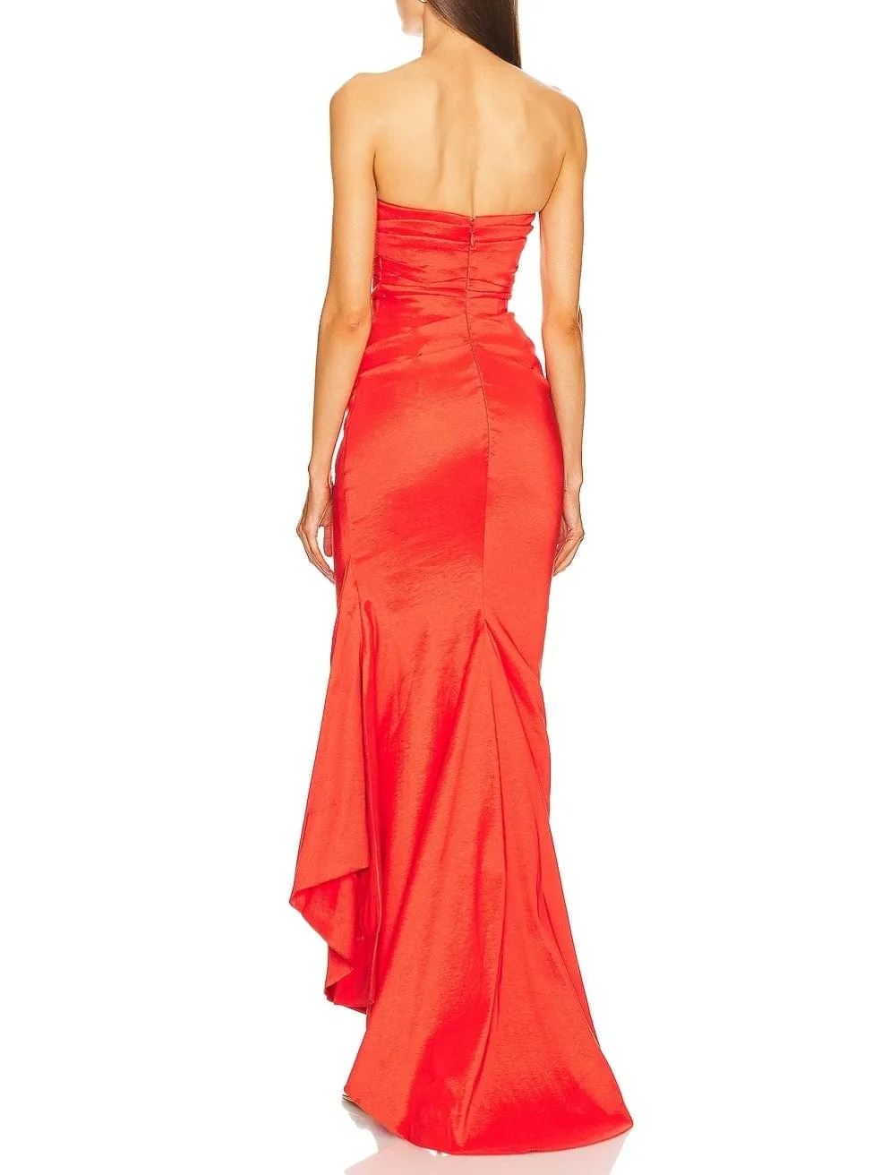 Bette Gown in Red Orange