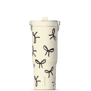 Black Bows 32oz Nomad Tumbler with Handle & Flip Straw
