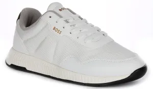 Boss Titanium Runner In White For Men