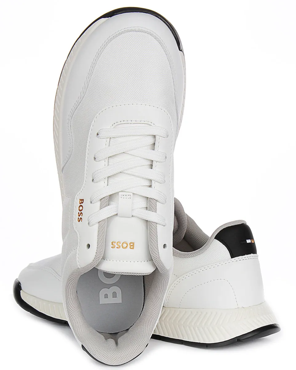 Boss Titanium Runner In White For Men