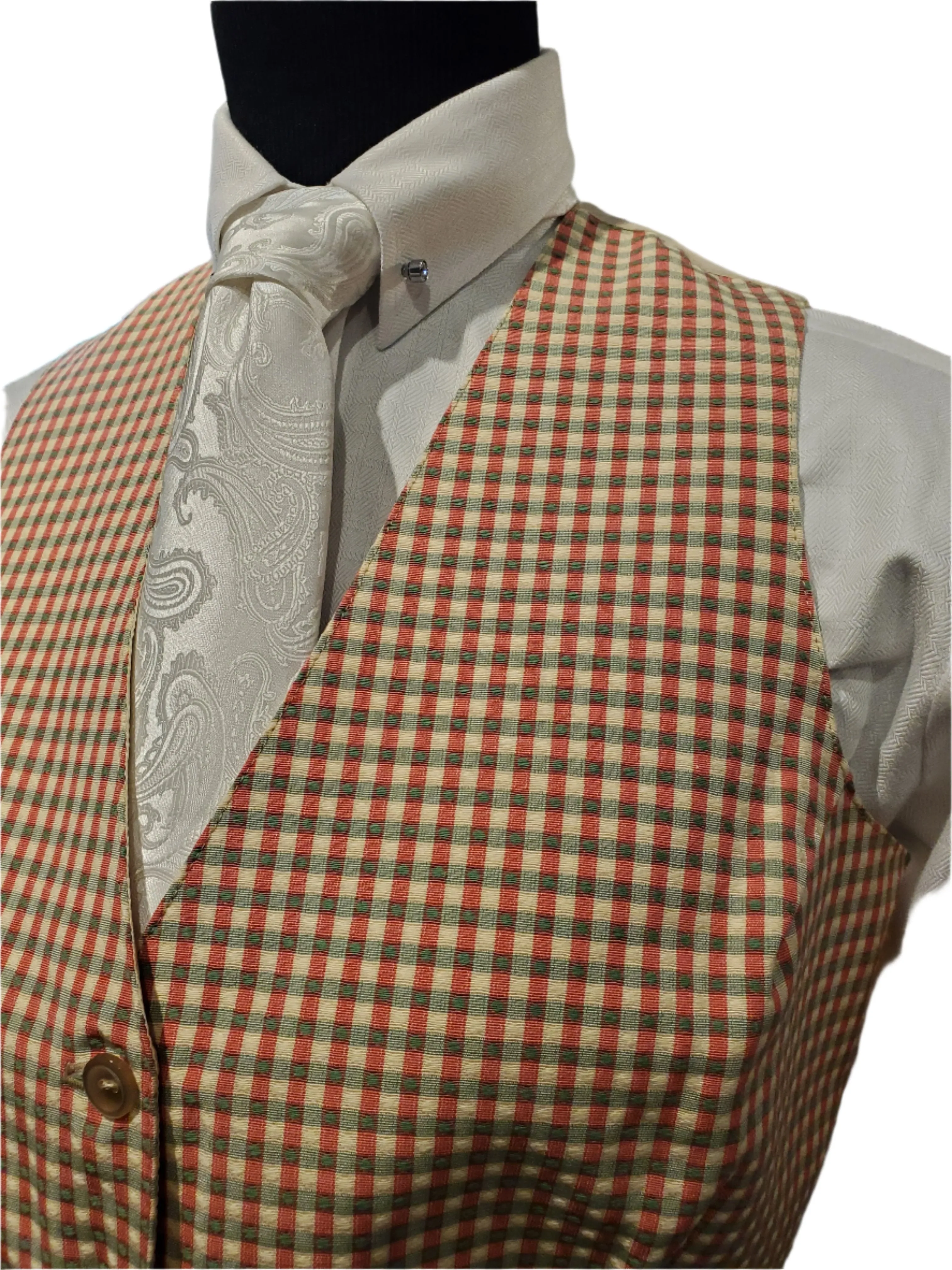 BRB pink/green checkered Vest