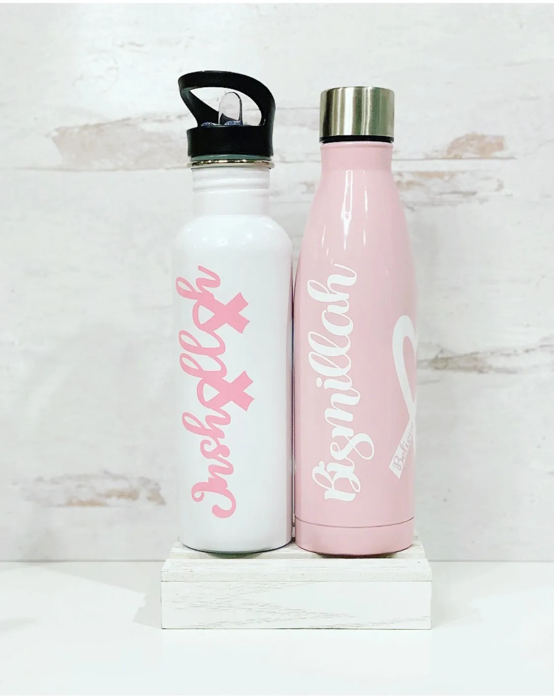 Breast Cancer Awareness Bismillah Bottle