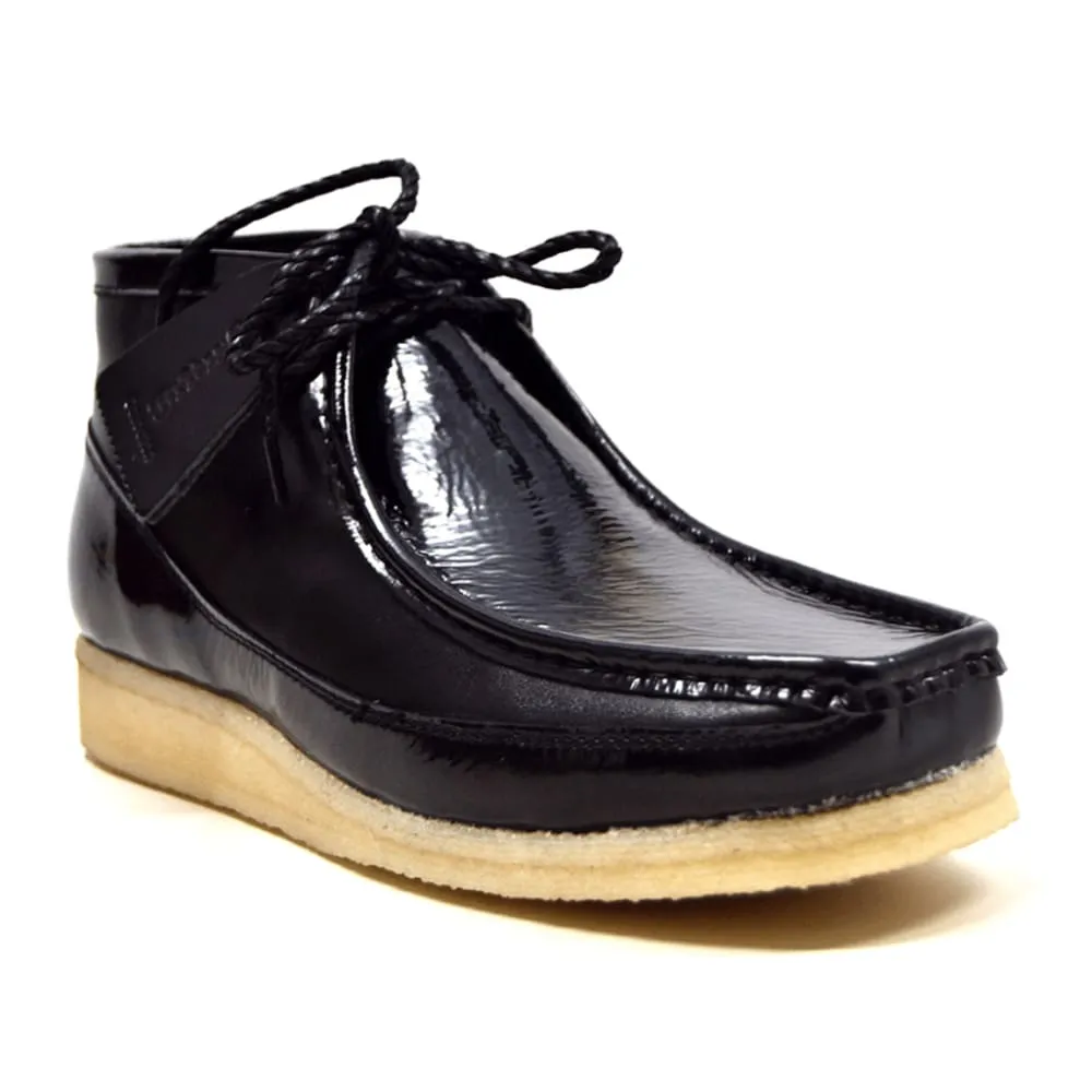 British Walkers Walker 100 Men's Patent Leather High Tops Ankle Boots