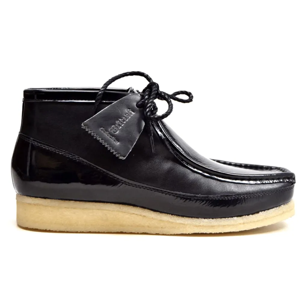 British Walkers Walker 100 Men's Patent Leather High Tops Ankle Boots