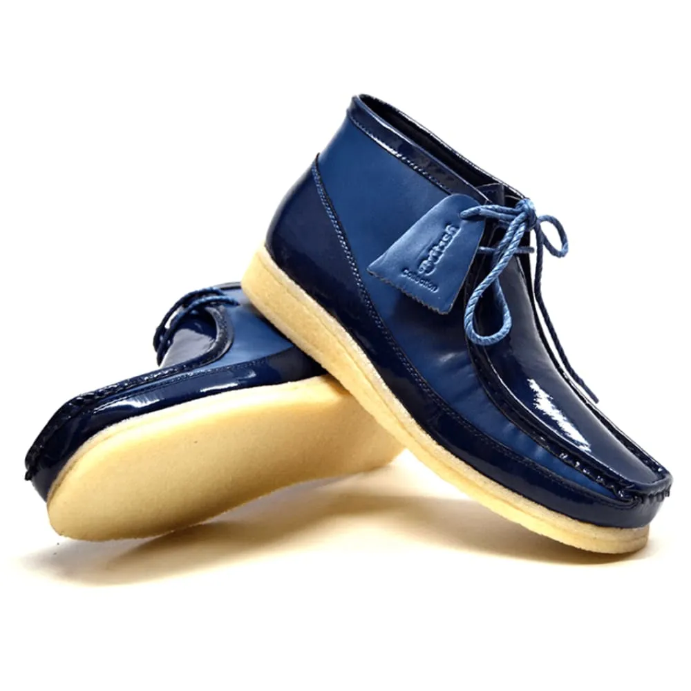 British Walkers Walker 100 Men's Patent Leather High Tops Ankle Boots