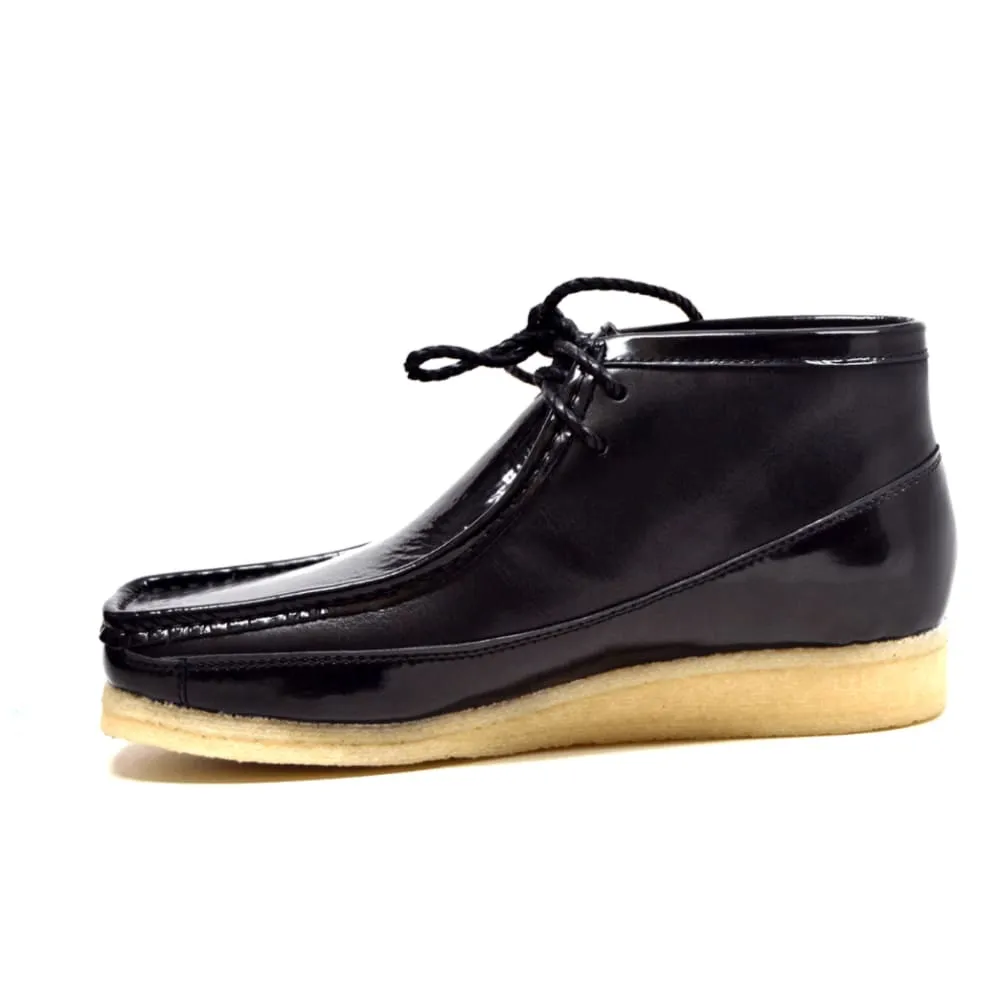 British Walkers Walker 100 Men's Patent Leather High Tops Ankle Boots