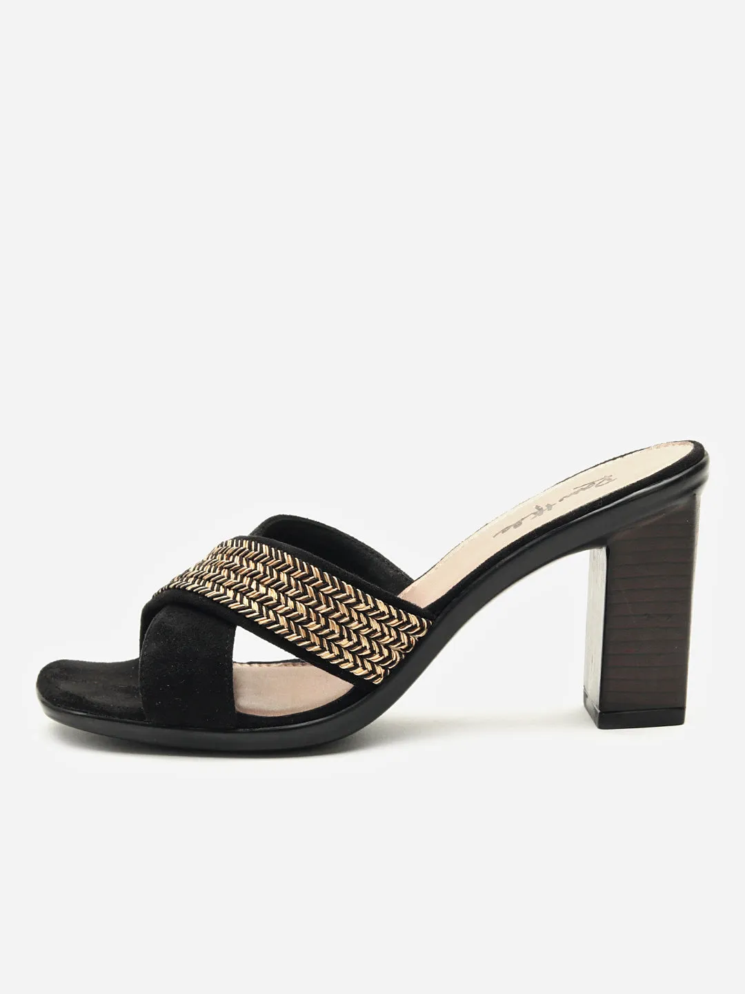 Brittany Embellished Block heels