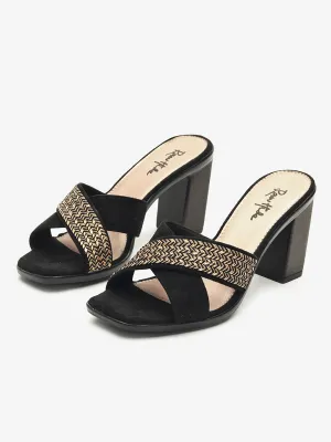 Brittany Embellished Block heels