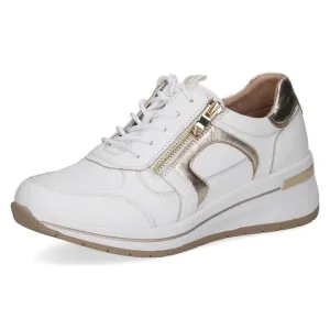 Caprice Leather Trainer 9-23300 H-Fit-WHITE GOLD