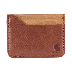 Carhartt Patina Leather Front Pocket Wallet - Oiled Walnut