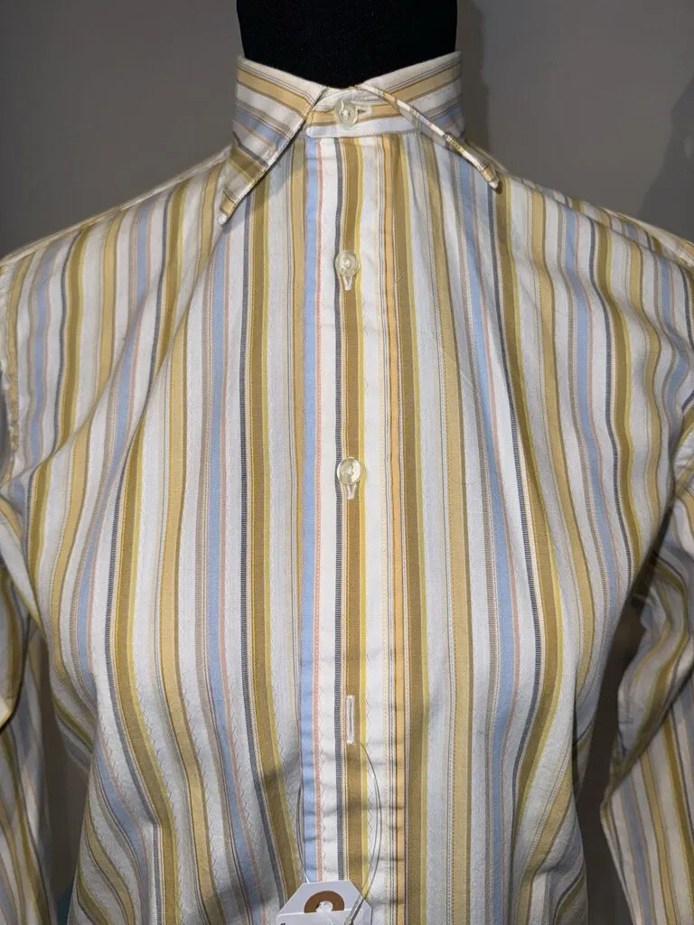 Carl Meyers Yellow and blue striped shirt