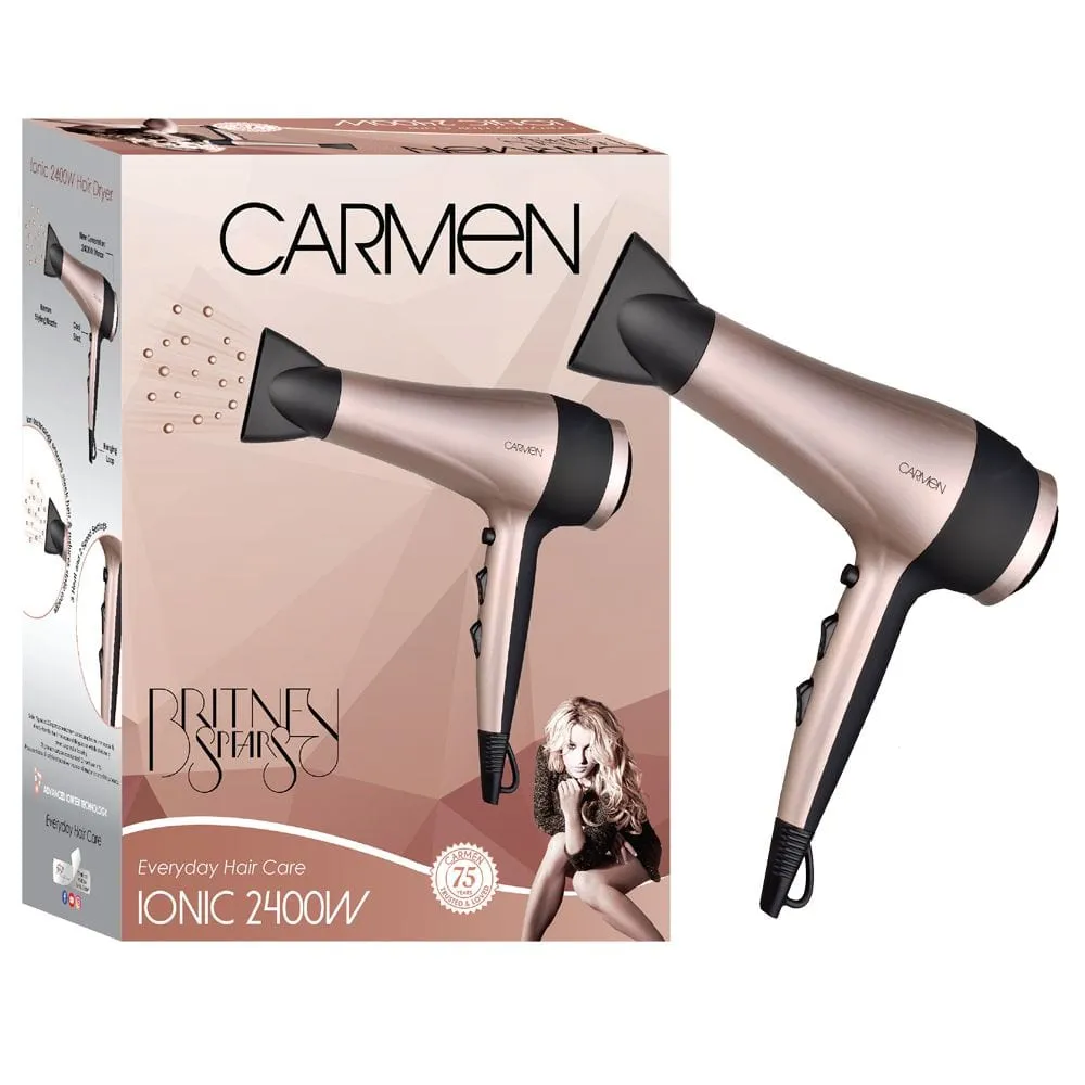 Carmen Ionic 2400w Hairdryer- Britney Spears SEL-5167