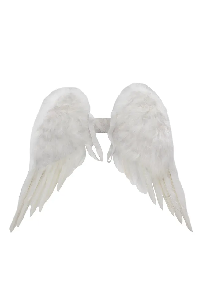 Child White Feather Wings