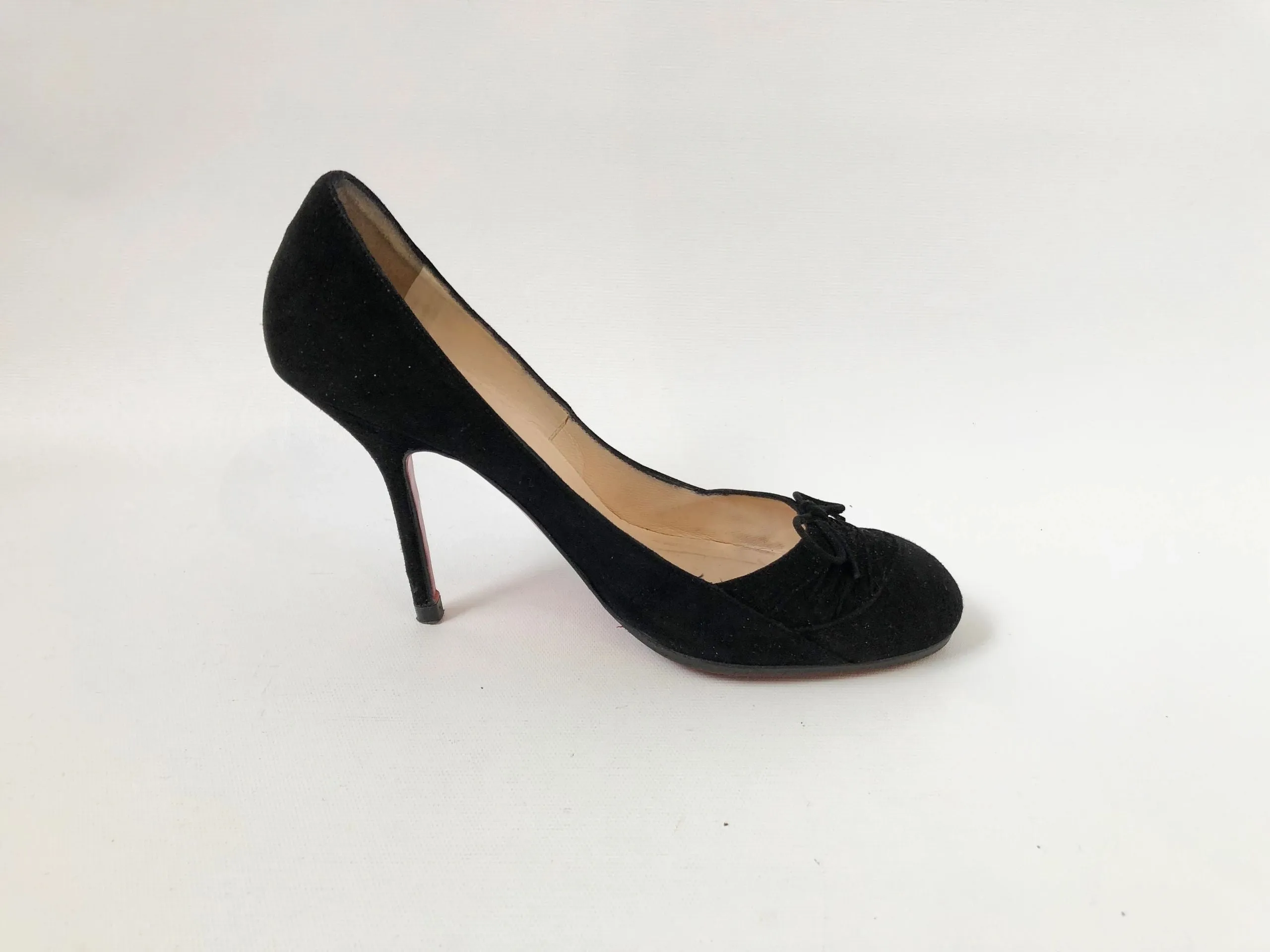 Christian Louboutin Suede Pump Size 38 It (8 Us)