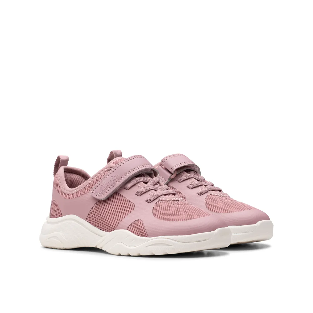 Clarks - Feather Ath K - Dusty Pink - Shoes