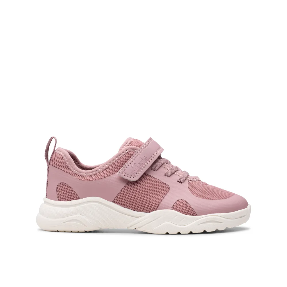 Clarks - Feather Ath K - Dusty Pink - Shoes