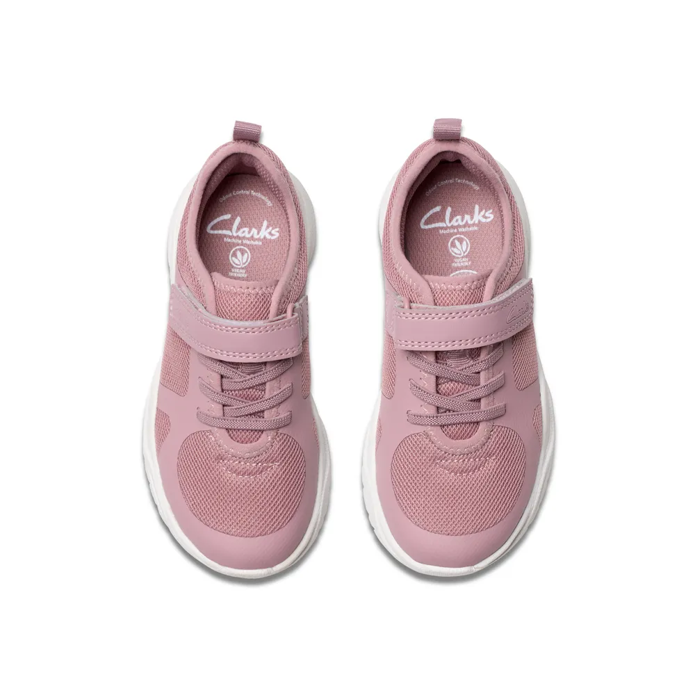 Clarks - Feather Ath K - Dusty Pink - Shoes