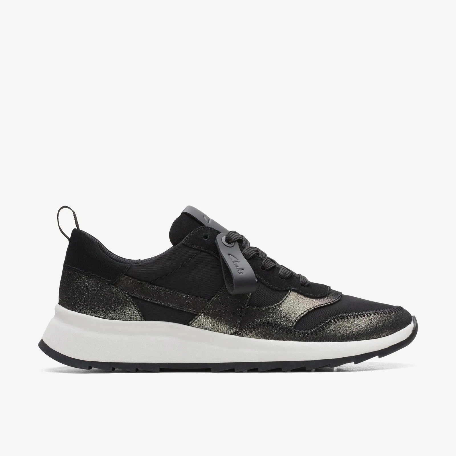 Clarks Women's DashLite Jazz Black Leather 26169051