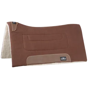 Classic Equine 3/4" Performance Trainer Saddle Pad- Brown