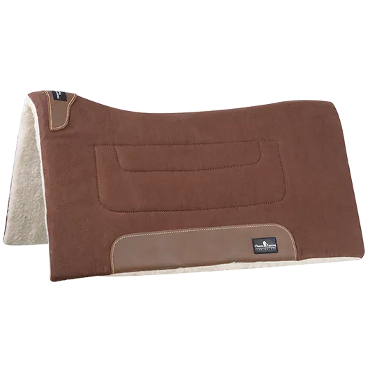 Classic Equine 3/4" Performance Trainer Saddle Pad- Brown