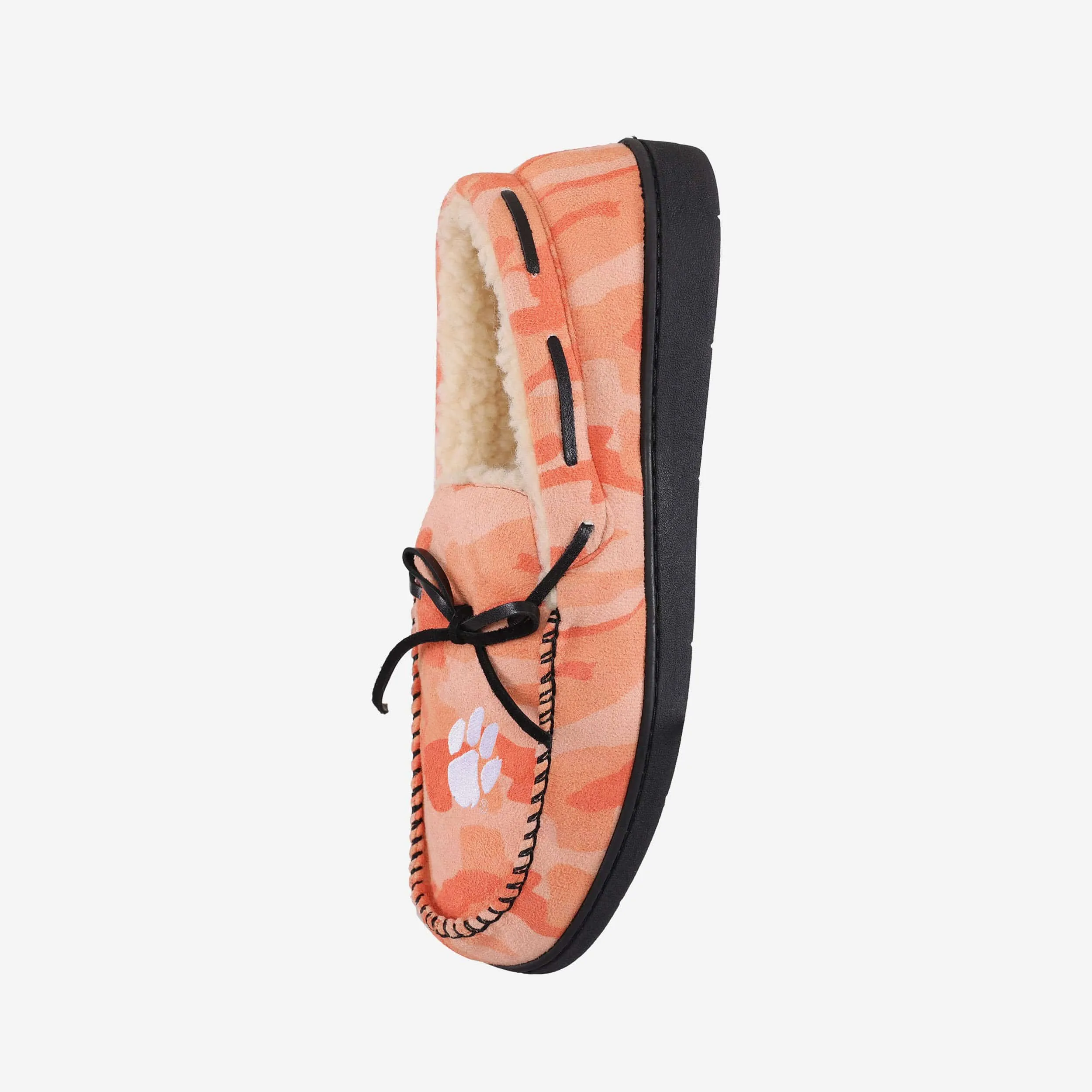 Clemson Tigers Printed Camo Moccasin Slipper