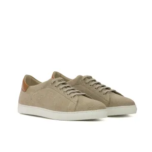 DapperFam Rivale in Ice Men's Linen Trainer