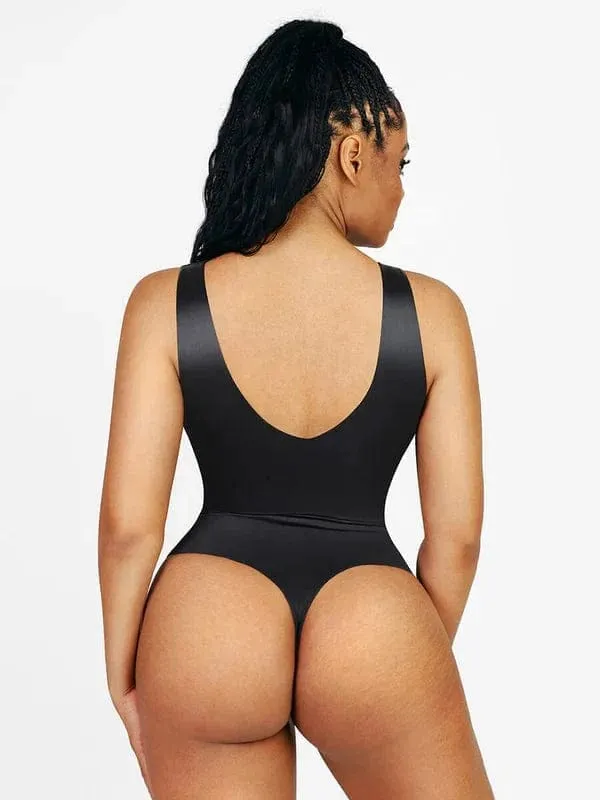 Deep V Neck Waist Slimming Shapewear Bodysuit