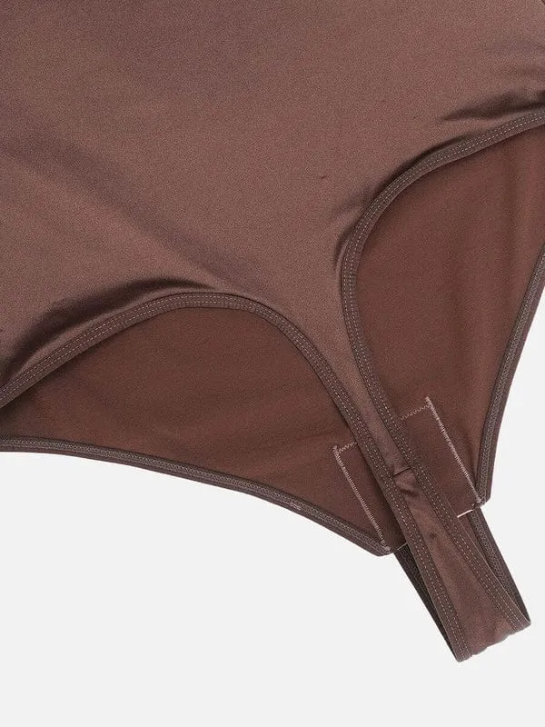 Deep V Neck Waist Slimming Shapewear Bodysuit