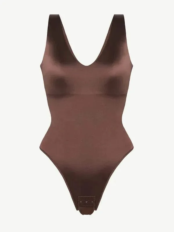 Deep V Neck Waist Slimming Shapewear Bodysuit