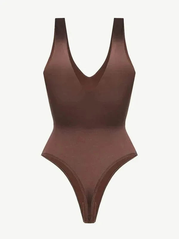 Deep V Neck Waist Slimming Shapewear Bodysuit