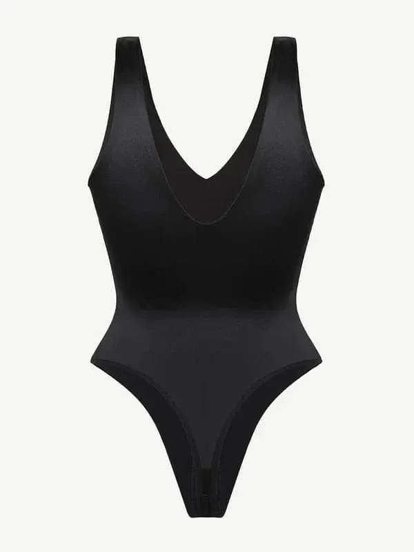 Deep V Neck Waist Slimming Shapewear Bodysuit