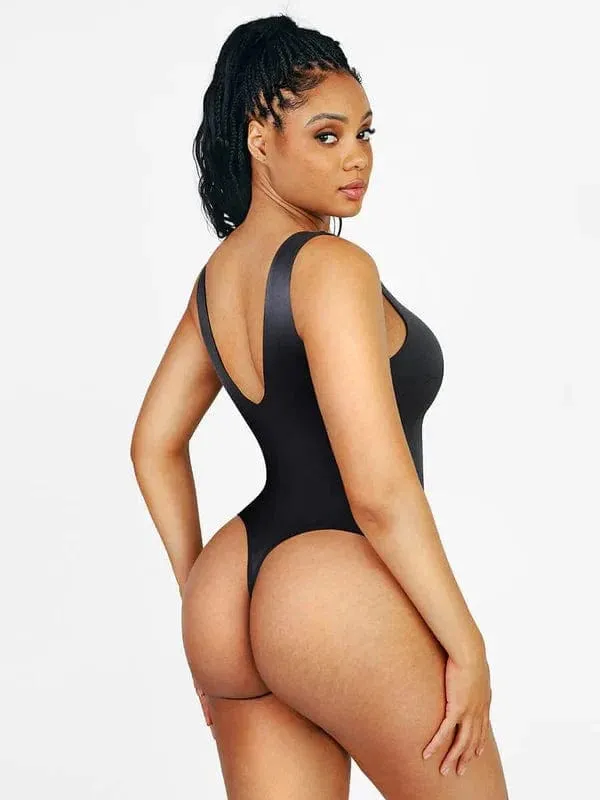 Deep V Neck Waist Slimming Shapewear Bodysuit