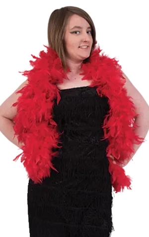 Deluxe Red Feather Boa