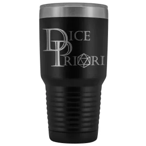 Dice Priori Classic Text Logo 30oz Vacuum Tumbler