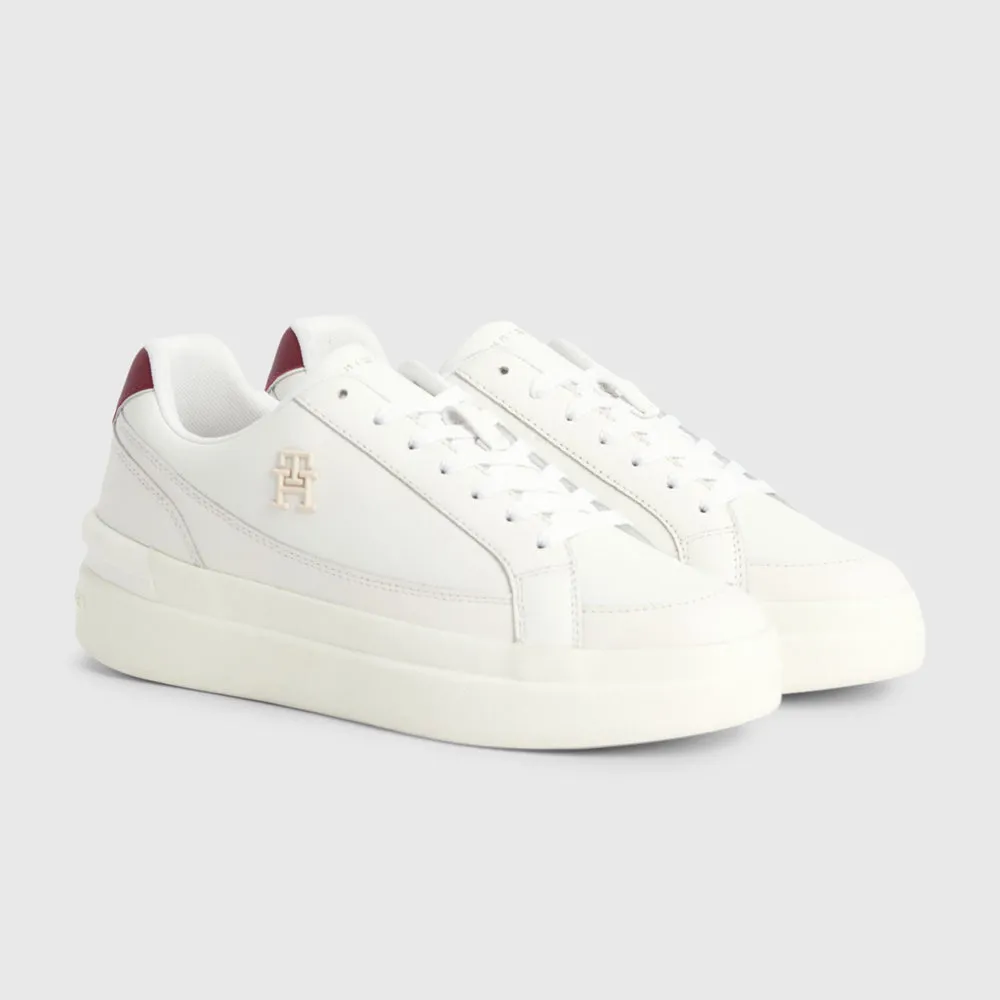 Elevated Court Sneaker - White