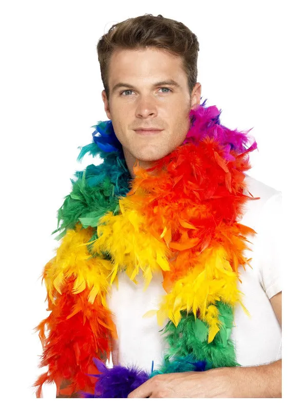 Feather Boa, 80g, Rainbow