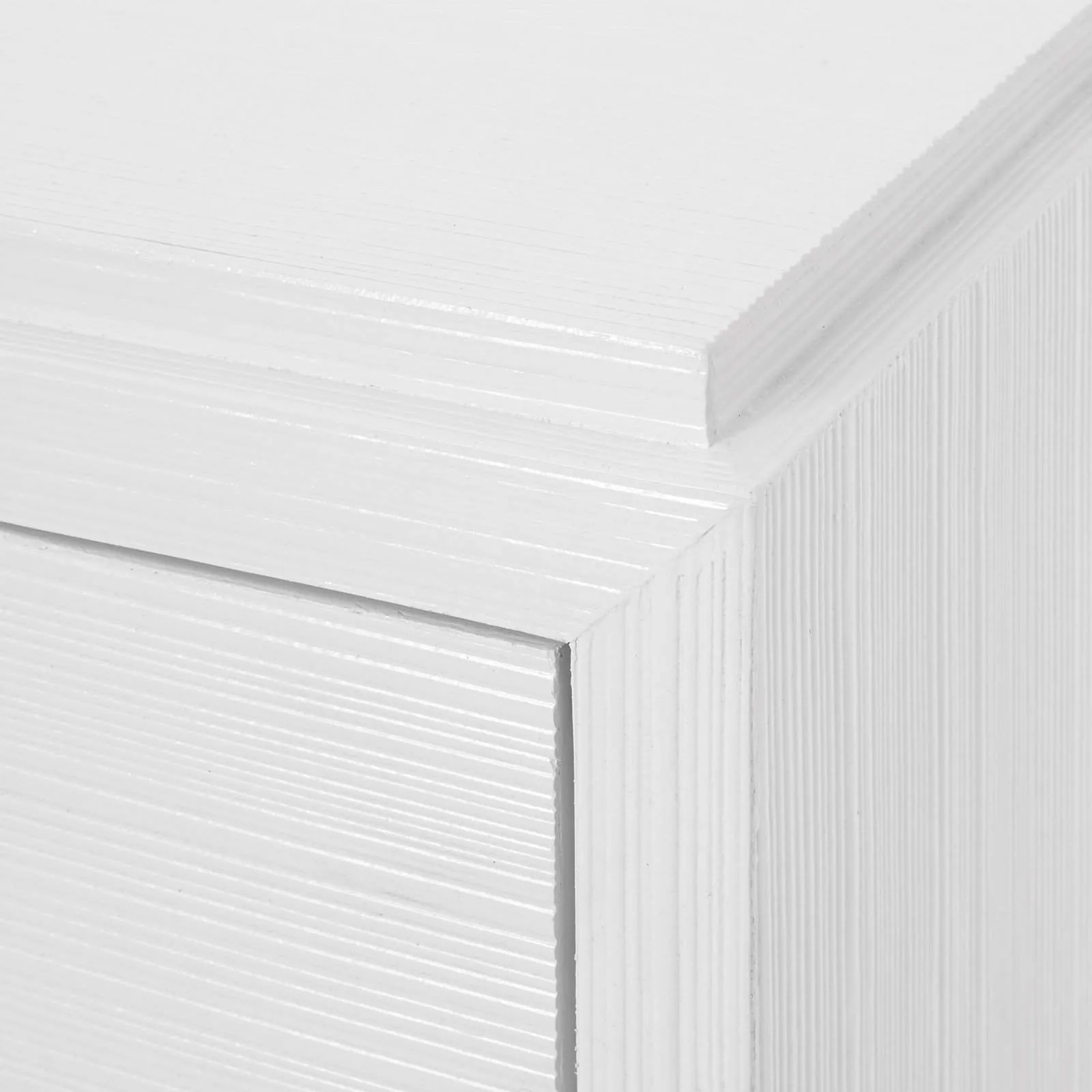 Fedor 2-Drawer Side Table / Chiffon White