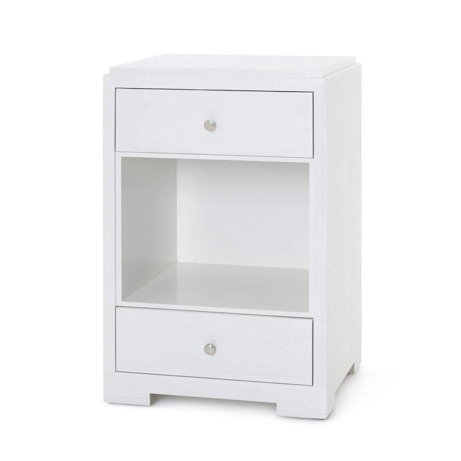 Fedor 2-Drawer Side Table / Chiffon White